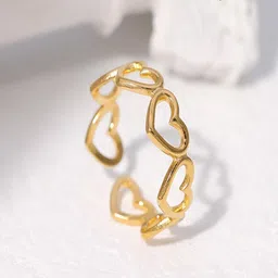 TEULRIP Gold-Plated Anti Tarnish Finger Ring image 2