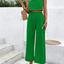 StyleCast x Revolte Round Neck Top With Trousers Co-Ords image 5