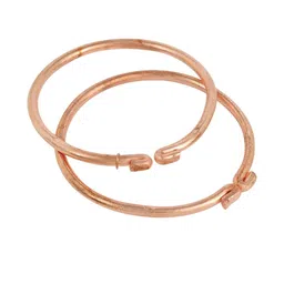 Missmister Kids Unisex Set of 2 Brass Antique Copper-Plated Kada Bracelet-picture-27