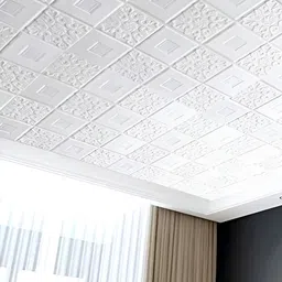 Jaamso Royals White 3D Tiles Design Printed Self-Adhesive & Removable Wall Sticker-image-41
