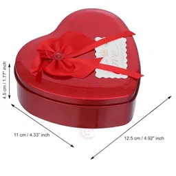ASIDEA Red Roses and Teddy Bear Valentine's Heart Shaped Gift Box image 4