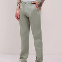 SHOWOFFFF Men Comfort Slim Fit Low-Rise Trousers image 3