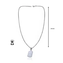 Saizen Silver-Plated Geometric Pendants with Chains image 2