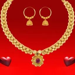 Heer Collection Gold-Plated Jewellery Set-image-54
