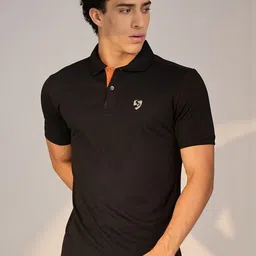 SG Men Brand Logo Printed Polo Collar Slim Fit T-shirt-picture-15