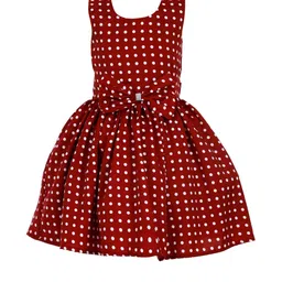 Alisha Moda Polka Dot Print Crepe Fit & Flare Dress-picture-25