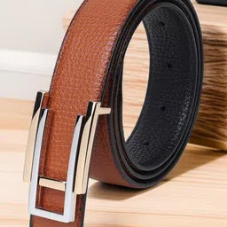 Provogue Men Textured PU Reversible Formal Belt-picture-39