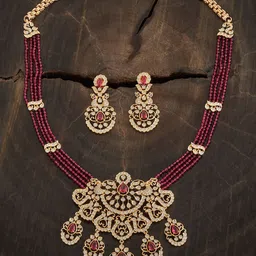 Kushal's Fashion Jewellery Gold-Plated Stones Studded Jewellery Set-picture-39