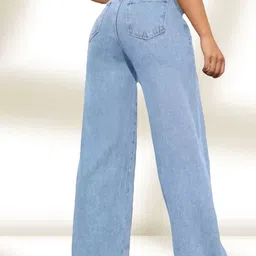Metronaut Women Classic Mid-Rise Low Distress Heavy Fade Jeans image 2