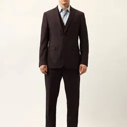 Arrow Slim-Fit Single-Breasted Three-Piece Suit-image-3