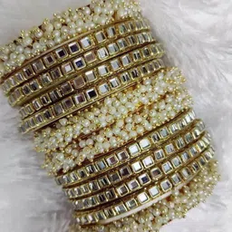 trylo fashion Set Of 12 Stone Studded Bangles-picture-19