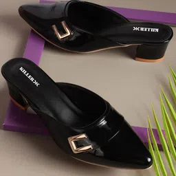 Killer Women Pointed Toe Block Sandals with Buckles-picture-24