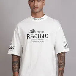 The Roadster Lifestyle Co Graphic Printed Relaxed-Fit Pure Cotton T-Shirt-picture-23