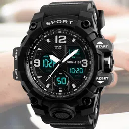 diaggro Latest wristwatch with an exclusive hot selling stylish design Analog-Digital Watch - For Men Men's sports watch, black 1327 model, with dual analog and digital-picture-10