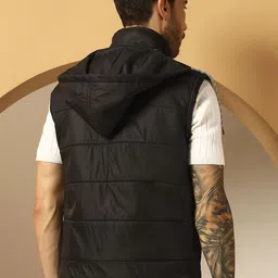 Christy World Mock Collar Sleeveless Padded Jacket image 5