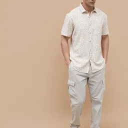 CODE by Lifestyle Men Spread Collar Abstract Printed Cotton Casual Shirt image 3