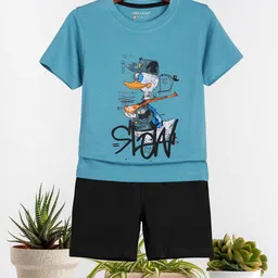 HELLCAT Boys Pack Of 3 Printed Short Sleeves T-shirt With Shorts image 3
