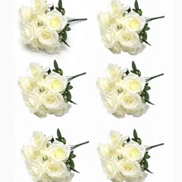 Anandani Fashion White 6 Pieces Artificial Flower-picture-31