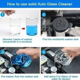 vedabell Car Wiper Detergent Effervescent Tablets Washer Auto Windshield Cleaner Glass Wash Cleaning 10 Tablets Tablet Concentrate Vehicle Glass Cleaner (10 g) Tablet Concentrate Vehicle Glass Cleaner (10 g Tablet Concentrate Vehicle Glass Cleaner image 3