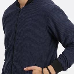 SHOWOFFFF Men Acrylic Windcheater Bomber Jacket image 2