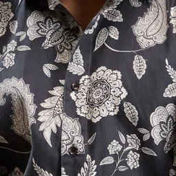 MARK & ALBERT Men Slim Fit Floral Printed Casual Shirt image 2