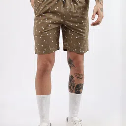 24 Street Men Conversational Printed Regular Fit Low-Rise Cotton Bermuda Shorts-image-44