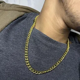 Dharmkunj fashion Unisex Stainless Steel Minimal Link Chain image 3