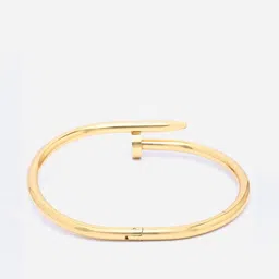 Scintillare By Sukkhi Stainless Steel Gold-Plated Kada Bracelet image 5