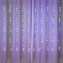 zestrum 108 LEDs 2.5 m Multicolor Steady Leaf Rice Lights image 2