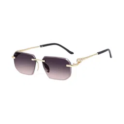 LIZA ANGEL Unisex Brown Lens & Gold-Toned Other Sunglasses with image 4