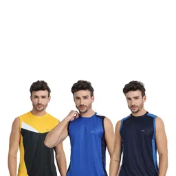 FTX Pack Of 3 Colourblocked Round Neck Sleeveless Dri-FIT T-shirts image 5
