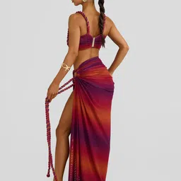 Bee Boe Coastal Muse Ombre Printed Maxi Pencil Skirt image 2