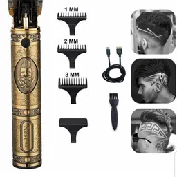 UZAN Maxtop t99 Professional Golden Metal Body Trimmer kit K279 Fully Waterproof Grooming Kit 90 minRuntime 4 Length Settings-image-70