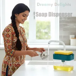 dreamy delights ® Unique Soap Dispenser for Dishwasher Scrub Sponge image 1