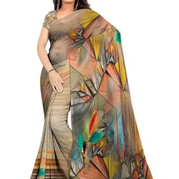 SHIVAM FABRICS Poly Georgette Saree-picture-22