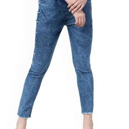 Ira Collections Women Comfort Mid-Rise Light Fade Stretchable Jogger Jeans-picture-38