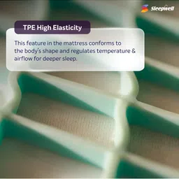 Sleepwell White Quilted Europedic Pro Grid Single Size Mattress image 3