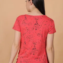 POLLOLOCO Women Typography Printed T-shirt image 2