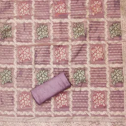 MANVAA Embellished Unstitched Dress Material image 3