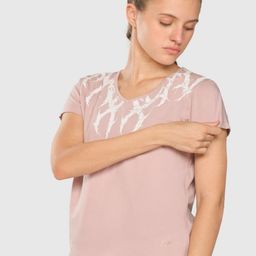 Musclemind Women Graphic Printed V-Neck T-shirt-picture-26