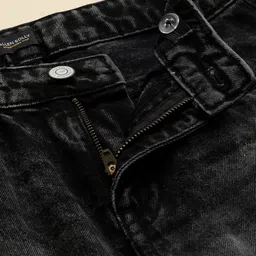 Allen Solly Junior Boys Regular Fit Mid-Rise Light Fade Cargos Jeans image 3