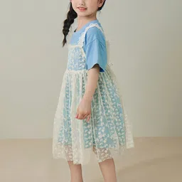 LULU & SKY Floral A-Line Dress image 5