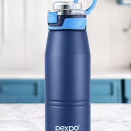 Pexpo Blue Printed Stainless Steel Double Wall Vacuum Water Bottle-740 ml-picture-20