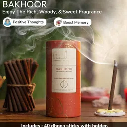 Nirmalaya Brown 40 Pieces Wood Dhoop Stick With Stand image 5