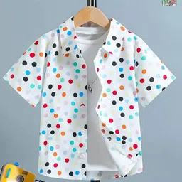 Maitri Fashion Unisex Kids Relaxed Printed Casual Shirt-picture-24