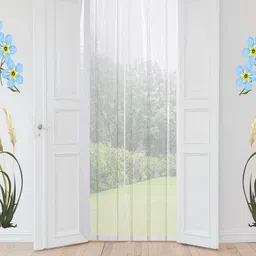 Myntra Elegant Homes Transparent Set of 2 Sheer Long Door Curtain-picture-14