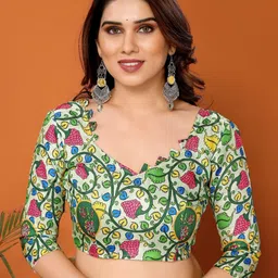 HERE&NOW Striped Poly Chiffon Saree image 4