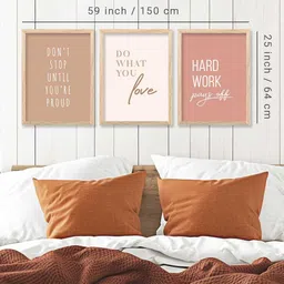 walllane Motivational Wall Art With Frame Home Decor Wall Painting For Living Room Office Bedroom image 3