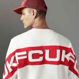 FCUK Brand Logo Printed Sweatshirt-image-59