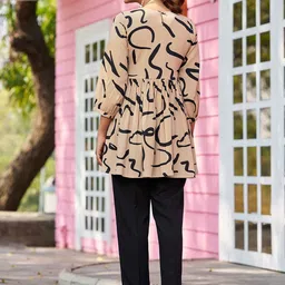 Moda Rapido Printed Round Neck Top With Trousers Co-Ords image 3